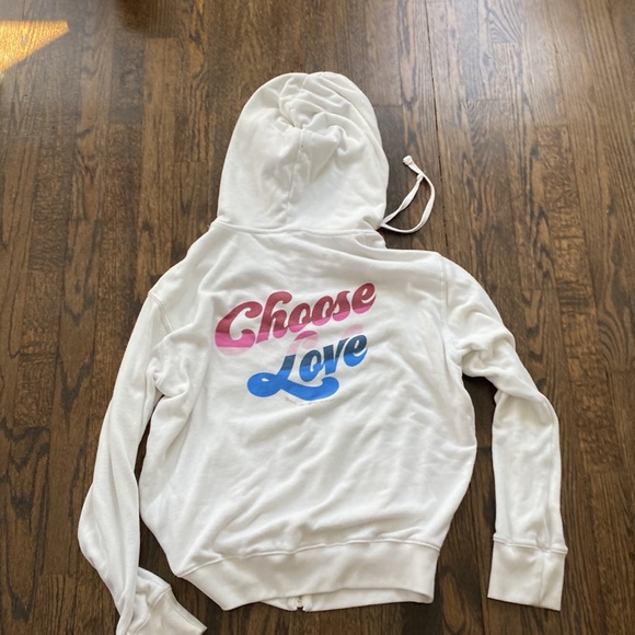 Spiritual gangster choose love zip up sweatshirt - Picture 2 of 2